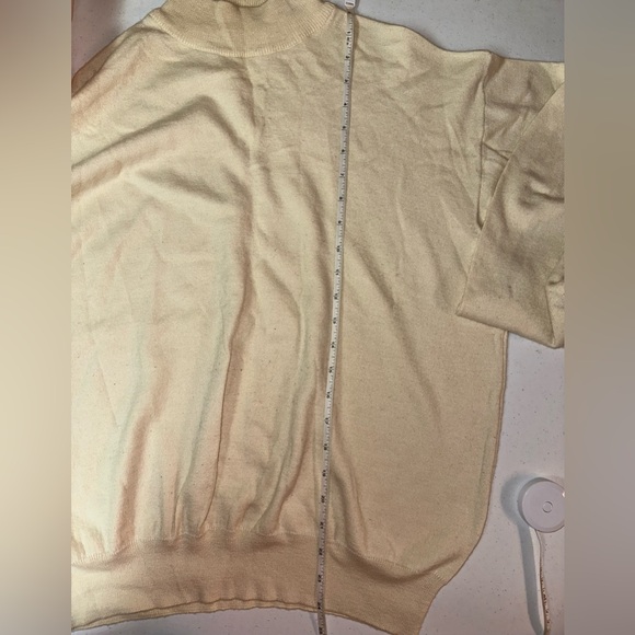 Vintage MONDO UOMO Men’s Turtleneck Cream Sweater Size XL - Picture 6 of 10